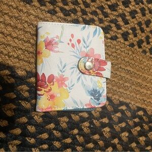 Time and Tru Floral Wallet with Snap Closure